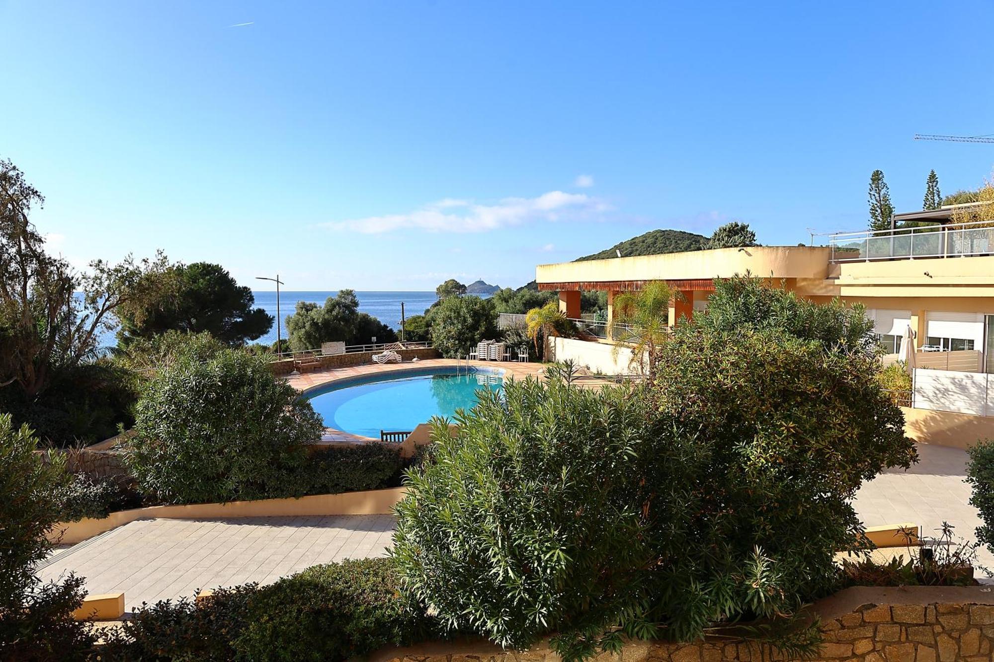 Evasion Corse - T2 Vue Mer, Piscine & Plage Ajaccio  Exteriör bild